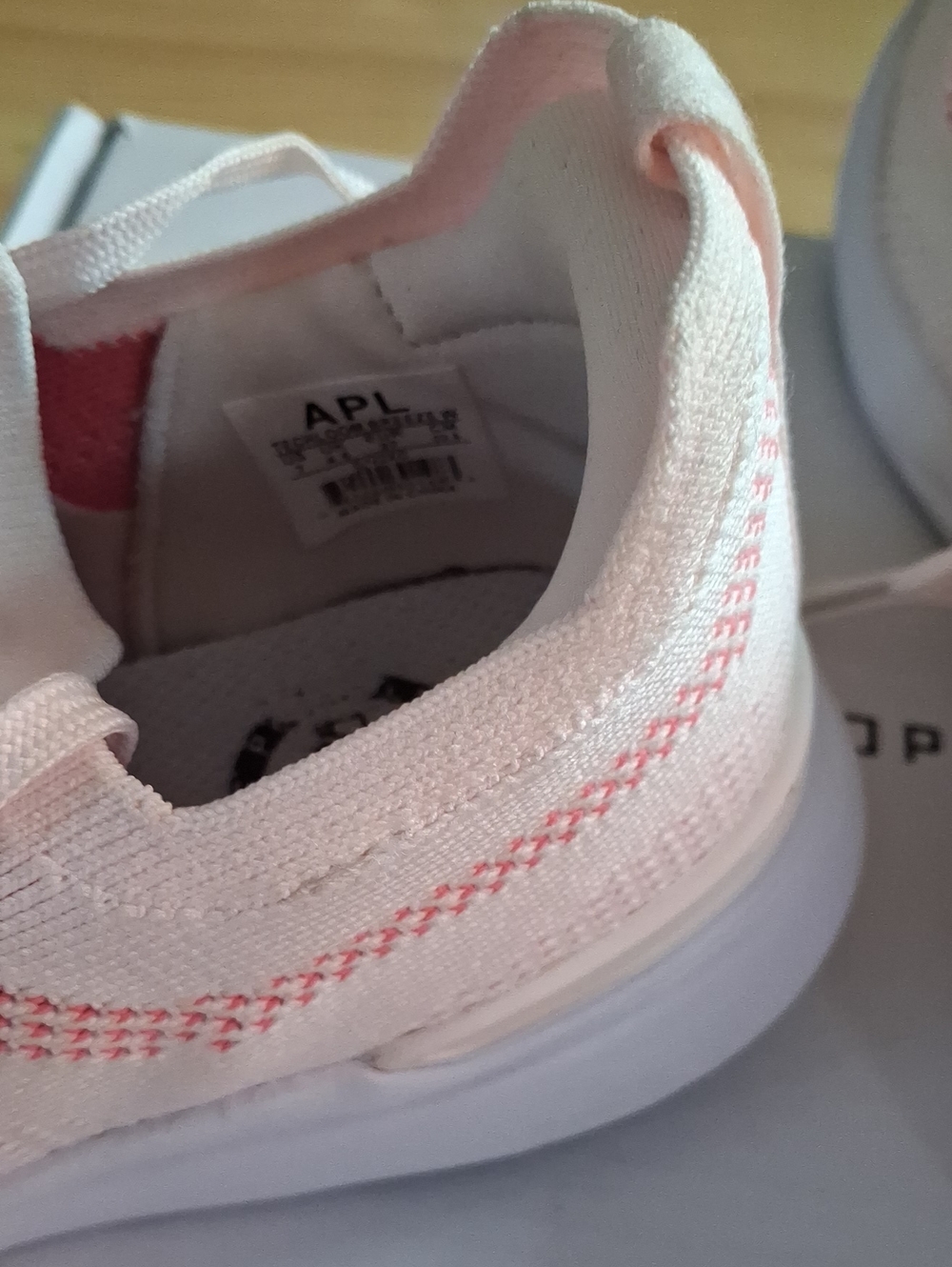 APL Women's Pink Knit Lace-Up Sneakers - Picture 4 of 8